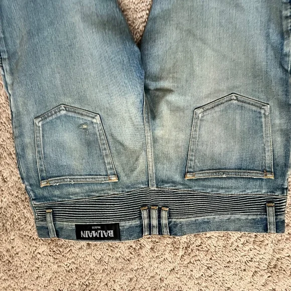 Balmain Biker Denim Jeans - Picture 4 of 5